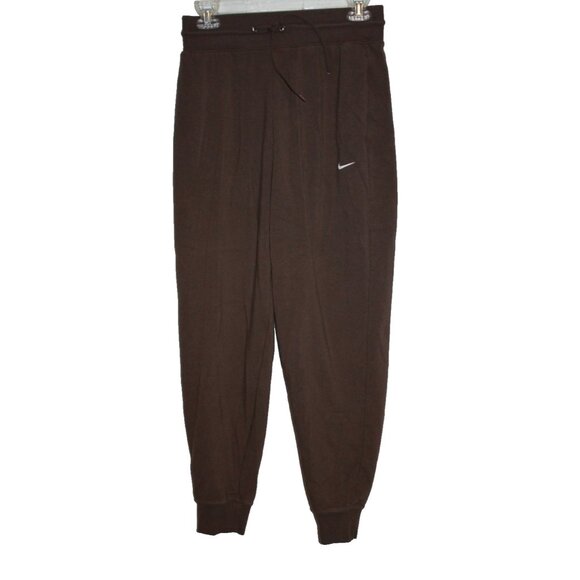 Nike Dri-FIT Pants Women's Size S Small Chocolate Brown Jogger Sweatpants Pants - Picture 1 of 2